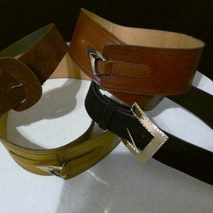 Ladies Vintage Belts Set Of 3 - image 1